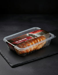 HiPro box - what you receive: one whole pre-cut roasted chicken breast in the sealed tray
